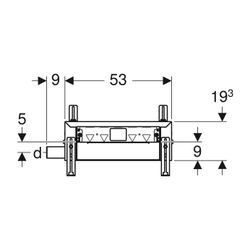 Geberit Kombifix Element für Dusche, mit Wandablauf, für Estrichhöhe am Einlauf 90-2... GEBERIT-457534001 4025416288992 (Abb. 1)