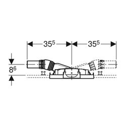 Geberit GIS Element für Dusche, mit Wandablauf, für Estrichhöhe am Einlauf 90-200mm... GEBERIT-461734001 4025416289067 (Abb. 1)