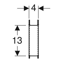 Geberit Abstützungsset für WC-Keramiken mit kleiner Auflagefläche, 2 Stück... GEBERIT-111847001 4025416846260 (Abb. 1)