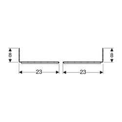 Geberit Duofix Befestigungsmaterial für Ständerabstand 50-57,5cm, für Trockenbau... GEBERIT-111869001 4025416927822 (Abb. 1)