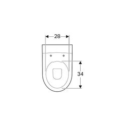 Geberit Stand-Dusch-WC Tiefspüler, für Geberit AquaClean Tuma Alpinweiß/glänzend/Ker... GEBERIT-244192111 4025410678126 (Abb. 1)