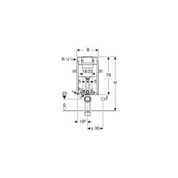 Geberit Kombifix Element für Wand-WC 106cm, mit Omega Unterputzspülkasten 12cm... GEBERIT-110020001 4025416301769 (Abb. 1)