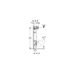 Geberit Kombifix Element für Wand-WC 106cm, mit Omega Unterputzspülkasten 12cm... GEBERIT-110020001 4025416301769 (Abb. 1)
