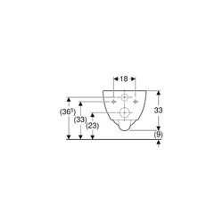 Geberit Renova Compact Wand-WC Tiefspüler, verkürzte Ausladung, geschlossene Form, R... GEBERIT-500377011 4025416518563 (Abb. 1)