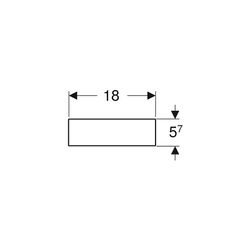 Geberit VariForm Schubladeneinsatz H-Unterteilung, für obere Schublade, 18x5,7x37,3c... GEBERIT-501156001 4025410746375 (Abb. 1)