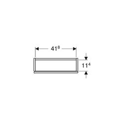 Geberit Hängeschrank quadratisch, mit einer Tür 45x46,7cm, Eiche Melamin Holzstruktu... GEBERIT-502319JH1 4025410942937 (Abb. 1)