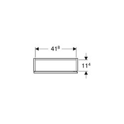Geberit Hängeschrank rechteckig, mit einer Tür 45x70cm, Weiß lackiert hochglänzend... GEBERIT-502318011 4025410941657 (Abb. 1)