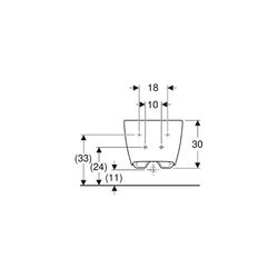 Geberit ONE Wandbidet geschlossene Form, Tiefe 54cm, Überlauf verdeckt, Weiß/KeraTec... GEBERIT-500690011 4025410715166 (Abb. 1)