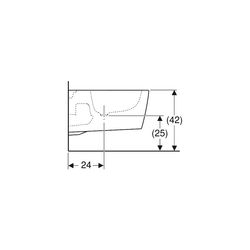 Geberit ONE Wandbidet geschlossene Form, Tiefe 54cm, Überlauf verdeckt, Weiß/KeraTec... GEBERIT-500690011 4025410715166 (Abb. 1)