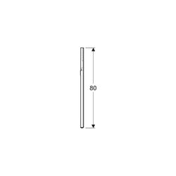 Geberit Option Square Lichtspiegel Beleuchtung oben, Breite 40cm, Höhe 80cm, Alumini... GEBERIT-819240000 4022009327960 (Abb. 1)