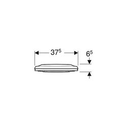 Geberit Renova WC-Sitz, WC-Sitzring für Kinder Befür von oben, Absenkautomatik Quick... GEBERIT-500981011 4025410739056 (Abb. 1)