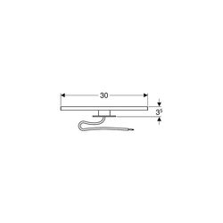 Geberit Leuchte für Spiegelschrank Optik Chrom... GEBERIT-501280001 4025410742179 (Abb. 1)