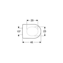 Geberit Renova Plan WC-Sitz Bef. von oben m. Absenkautomatik, o. Quick-Release-Schar... GEBERIT-573085000 4022009284768 (Abb. 1)