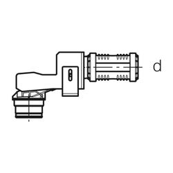 Geberit Adapter Badewannenanschluss für Wandablauf für Dusche Außendurchmesser 40mm... GEBERIT-154244001 4025416437338 (Abb. 1)