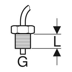 Geberit Temperatursensor mit Buchsenende, extern G 1/2″... GEBERIT-616208002 4025410519115 (Abb. 1)