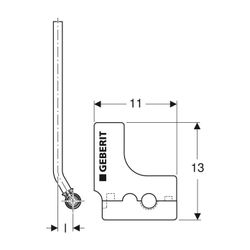 Geberit FlowFit Metallrohr-Anschluss-T-Stück mit Anschlussverschraubung für Eurokonu... GEBERIT-619420221 4025416601265 (Abb. 1)