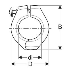 Geberit Fixpunktbefestigung PA 66, di 20mm... GEBERIT-619731001 4025416212881 (Abb. 1)