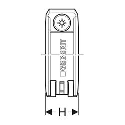 Geberit Fixpunktbefestigung PA 66, di 20mm... GEBERIT-619731001 4025416212881 (Abb. 1)
