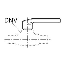 Geberit Set Betätigungshebel für Kugelhahn DN 40/50... GEBERIT-242804001 4025416217480 (Abb. 1)