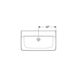 Geberit Renova Plan Waschtisch, Breite 85cm, Tiefe 48cm, ohne Hahnloch, ohne Überlau... GEBERIT-501701008 4025410868411 (Abb. 1)