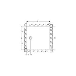 Geberit Setaplano Duschfläche quadratisch 90x90cm... GEBERIT-154270111 4025416545743 (Abb. 1)