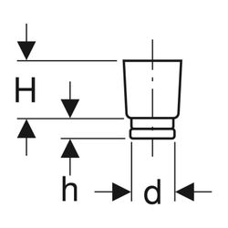 Geberit Schutzstopfen Außendurchmesser 44,6mm... GEBERIT-362796921 4025416023845 (Abb. 1)