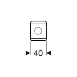 Geberit Set Füße Höhe 23-24,5cm, verchromt... GEBERIT-501919001 4025410905444 (Abb. 1)