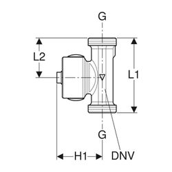 Geberit Temperatur-, Volumenstromsensor mit Buchsenende, extern DN 25, G 1 1/4″... GEBERIT-616218002 4025410947468 (Abb. 1)