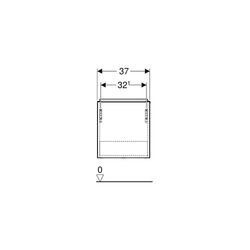 Geberit iCon Unterschrank für Handwaschbecken, 1 Tür 38x41,5cm, Tür rechts, Lava lac... GEBERIT-502300JK1 4025410942180 (Abb. 1)