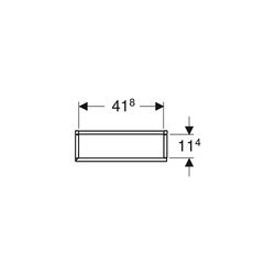 Geberit Hochschrank mit einer Tür und Innenspiegel, verkürzte Ausladung 45x180cm, La... GEBERIT-502317JK1 4025410942869 (Abb. 1)