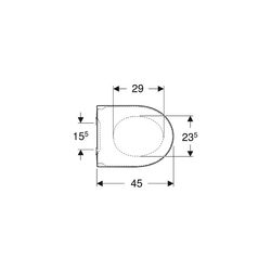 Geberit iCon WC-Sitz mit Absenkautomatik, mit Quick-Release-Scharniere, Befestigung ... GEBERIT-245464JT1 4025410652652 (Abb. 1)