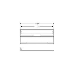 Geberit ONE Unterschrank für Waschtisch, 2 Schubladen, Breite Waschtisch 120cm, H 50... GEBERIT-505265005 4025410936097 (Abb. 1)