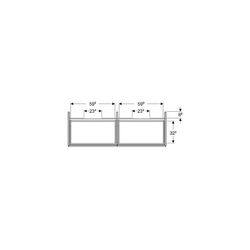 Geberit ONE Unterschrank für Waschtisch, 4 Schubladen, Breite Waschtisch 135cm, Höhe... GEBERIT-505266008 4025410646071 (Abb. 1)