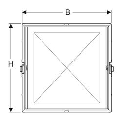 Geberit Rohbaubox für Geberit ONE Spiegelschrank, Höhe 90cm Nennbreite 60cm, für Tro... GEBERIT-111941001 4025410946195 (Abb. 1)