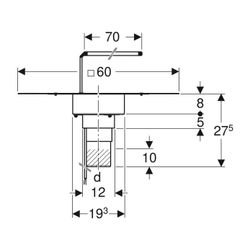 Geberit Pluvia Dachdurchführung mit Brandschutz, Heizband 230V/11,2W... GEBERIT-359363001 4025410946768 (Abb. 1)