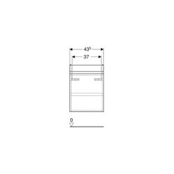 Geberit Renova Plan Unterschrank für Handwaschbecken, 1 Tür, 43,5x60,5x34,5cm, Wasch... GEBERIT-501903011 4025410905130 (Abb. 1)
