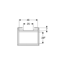 Geberit Renova Plan Unterschrank für Waschtisch, 1 Schublade, 1 Innenschublade, 53,6... GEBERIT-501905011 4025410905178 (Abb. 1)
