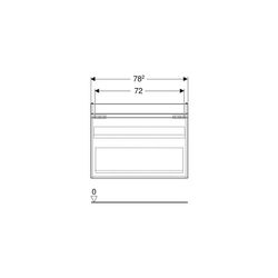 Geberit Renova Plan Unterschrank für Waschtisch 1 Schublade, 1 Innenschublade, 78,2x... GEBERIT-501909001 4025410905246 (Abb. 1)