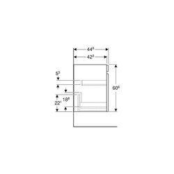 Geberit Renova Plan Unterschrank für Waschtisch 1 Schublade, 1 Innenschublade, 78,2x... GEBERIT-501909001 4025410905246 (Abb. 1)