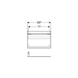 Geberit Renova Plan Unterschrank für Waschtisch 1 Schublade, 1 Innenschublade, 83,2x... GEBERIT-501910001 4025410905260 (Abb. 1)