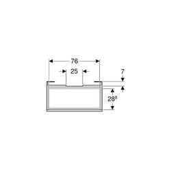 Geberit Renova Plan Unterschrank für Waschtisch 1 Schublade, 1 Innenschublade, 83,2x... GEBERIT-501910001 4025410905260 (Abb. 1)