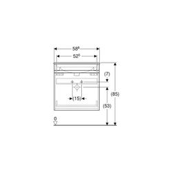 Geberit Renova Plan Set Möbelwaschtisch 60cm, Unterschr., 1 Schubl./1 Innenschubl., ... GEBERIT-501915JK1 4025410905888 (Abb. 1)