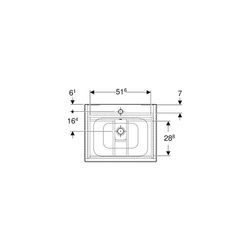 Geberit Renova Plan Set Möbelwaschtisch 60cm, Unterschr., 1 Schubl./1 Innenschubl., ... GEBERIT-501915JK1 4025410905888 (Abb. 1)