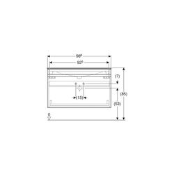 Geberit Renova Plan Set Möbelwaschtisch 100cm, Unterschr., 1 Schubl./1 Innenschubl.,... GEBERIT-501917JR1 4025410905932 (Abb. 1)