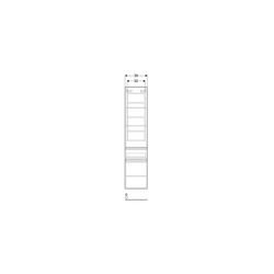 Geberit Renova Plan Hochschrank mit 2 Türen, 1 Schublade, 39x180x36cm, Nussbaum hick... GEBERIT-501923001 4025410905512 (Abb. 1)