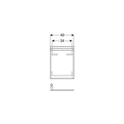 Geberit Renova Plan Seitenschrank 1 Schublade, 40x55x44,5cm, Lava lackiert matt... GEBERIT-501913JK1 4025410905840 (Abb. 1)