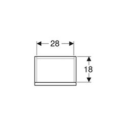 Geberit Renova Plan Unterschrank für Handwaschbecken, 1 Tür, verk. Ausladung, 31,4x6... GEBERIT-501901JK1 4025410905604 (Abb. 1)