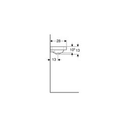 Geberit iCon Light Handwaschbecken 38x13x28cm, Weiß, KeraTect, Hahnloch links, ohne ... GEBERIT-501831002 4025410894465 (Abb. 1)