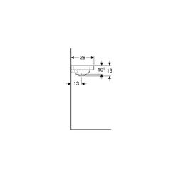 Geberit iCon Light Handwaschbecken 38x13x28cm, Weiß, ohne Hahnloch, ohne Überlauf, A... GEBERIT-501831003 4025410894472 (Abb. 1)