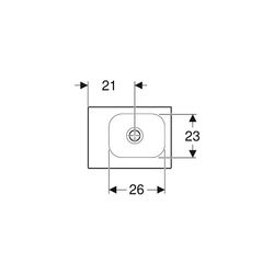 Geberit iCon Light Handwaschbecken 38x13x28cm, Weiß, ohne Hahnloch, ohne Überlauf, A... GEBERIT-501831003 4025410894472 (Abb. 1)